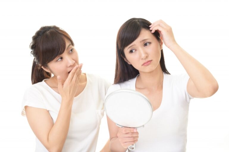秋の抜け毛についての説明です。